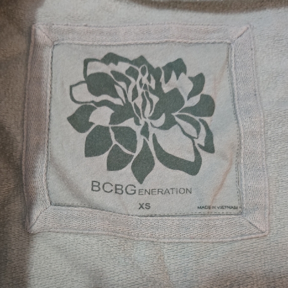 BCBGeneration Women's Light Blue Zip-Up Hoodie - Picture 2 of 3